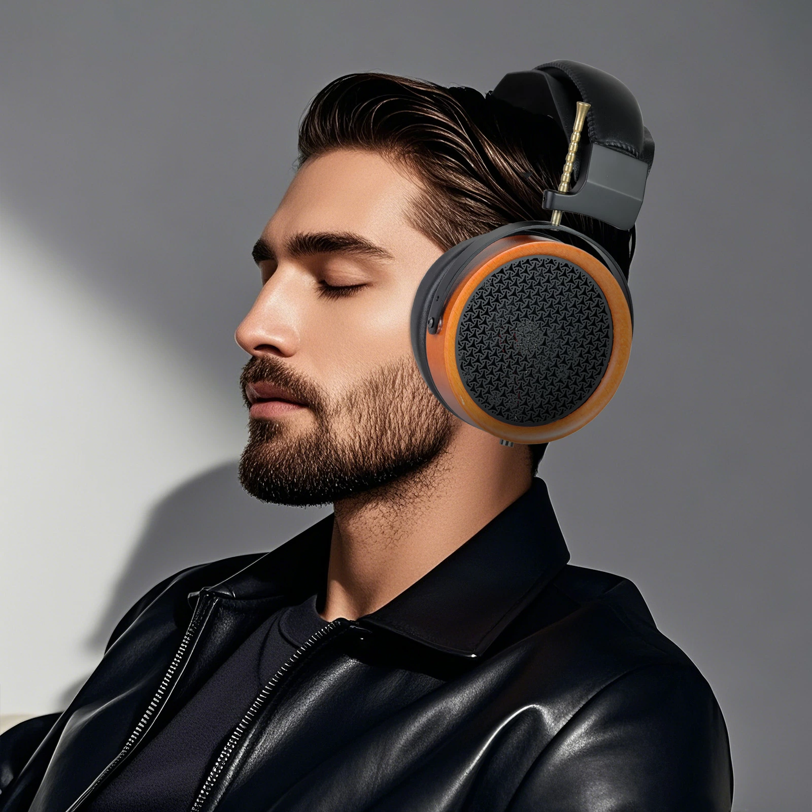 HD11 ヘッドホン オープン型 ワイヤレスヘッドホン   オーバーヘッドヘッドホン 木製 53mmドライバー 高音質 有線/無線両対応  木製ハウジング搭載 53mmベリリウム 高音質 オンイヤー レザー 高級感 大口径 プレゼント ギフト  オープン型対応機器用