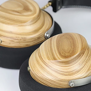 okcsc ヘッドホン 白蜡木ヘッドホン オープン型 木製 高解像度サウンド  高音質 高級感 装着感 50mmドライバー対応 プレゼント ギフト