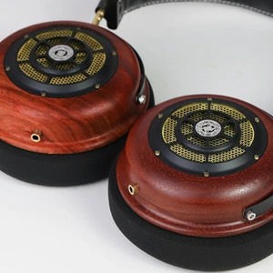 okcsc ヘッドホン ハナカリン木製イヤホン オープン型 木製 高解像度サウンド 高音質 高級感 装着感 52mm平面磁気ドライバー搭載 プレゼント ギフト