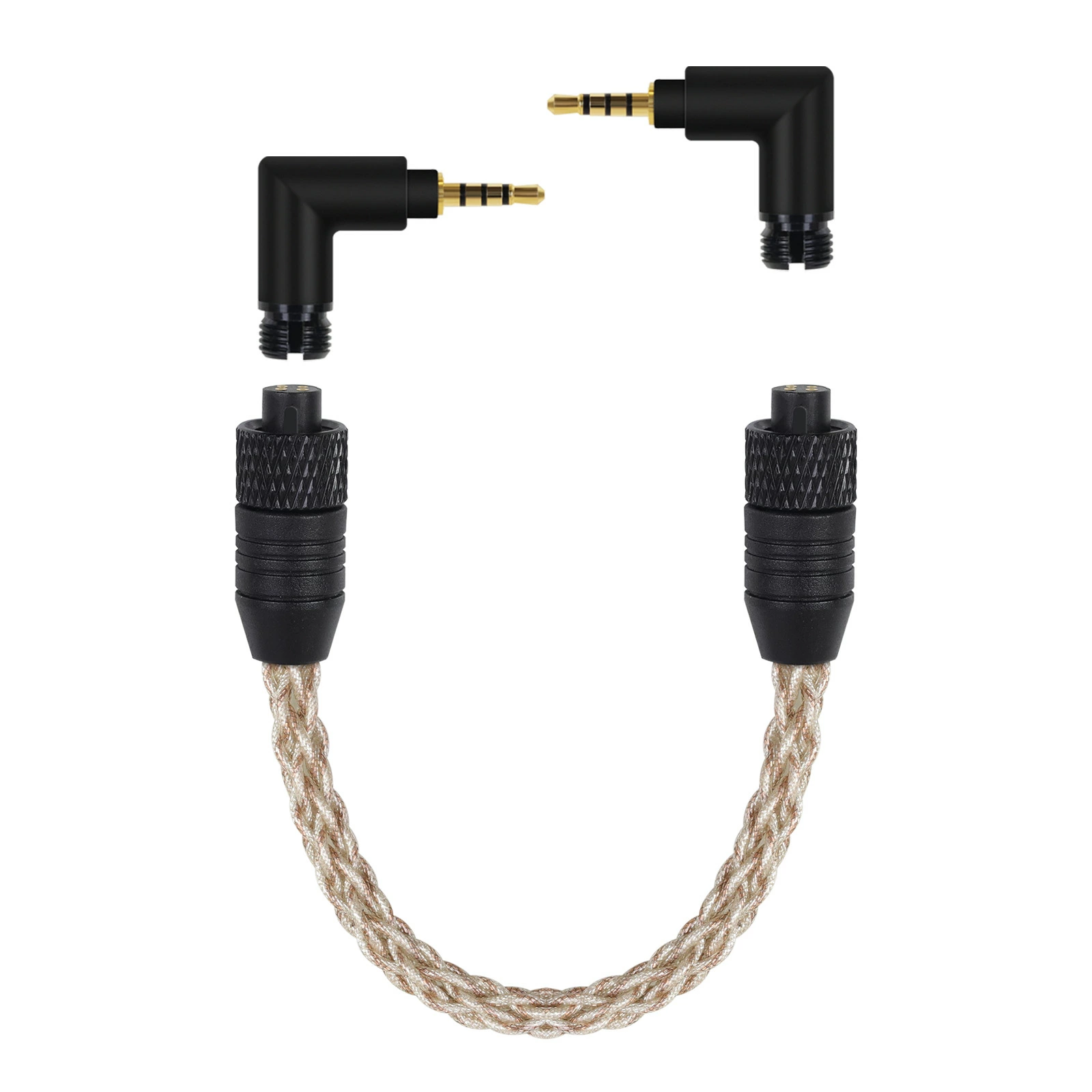 okcsc WTA5 AUX ケーブル  オーディオ  2.5mm/3.5mm/4.4mm/Lightning/Type-C 交換用プラグ 5芯銀メッキ線+2芯銅メッキ線 6種類対応 ハイレゾ対応 高音質 7芯ハンドメイド 24K金メッキ 耐久性 高互換性