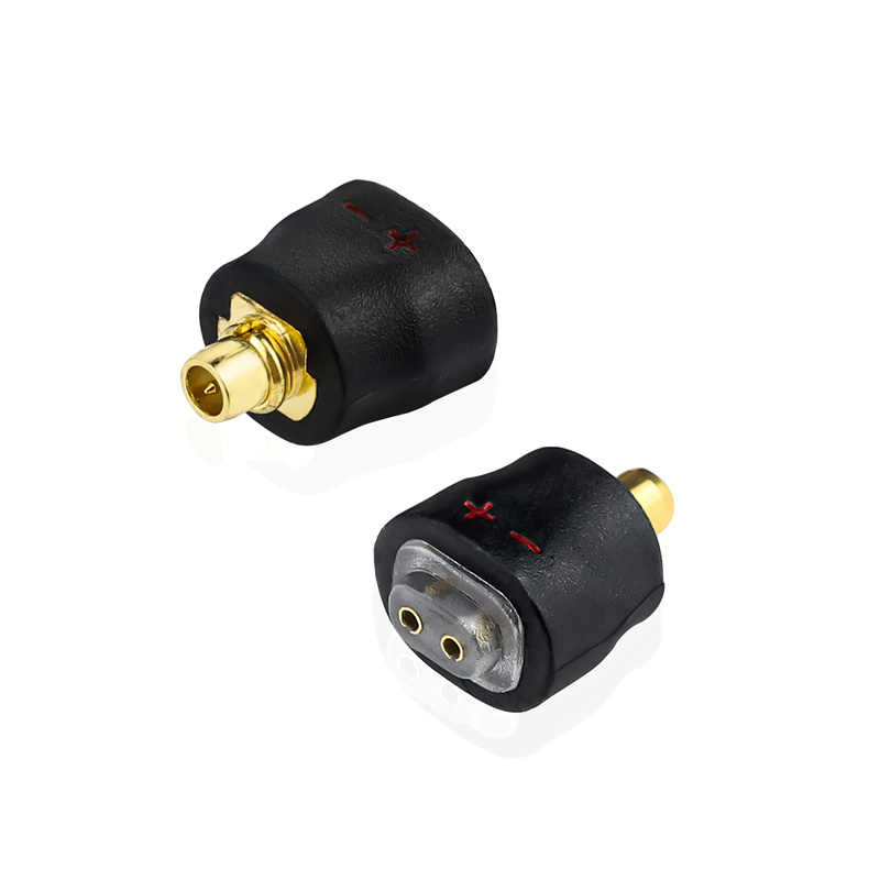 Okcsc MMCX-0.75mm 変換コネクター コネクターキット SEシリーズ用 MMCXコネクタ（オス） - 2Pinコネクタ（メス） Shure用 JVC用 2個セット