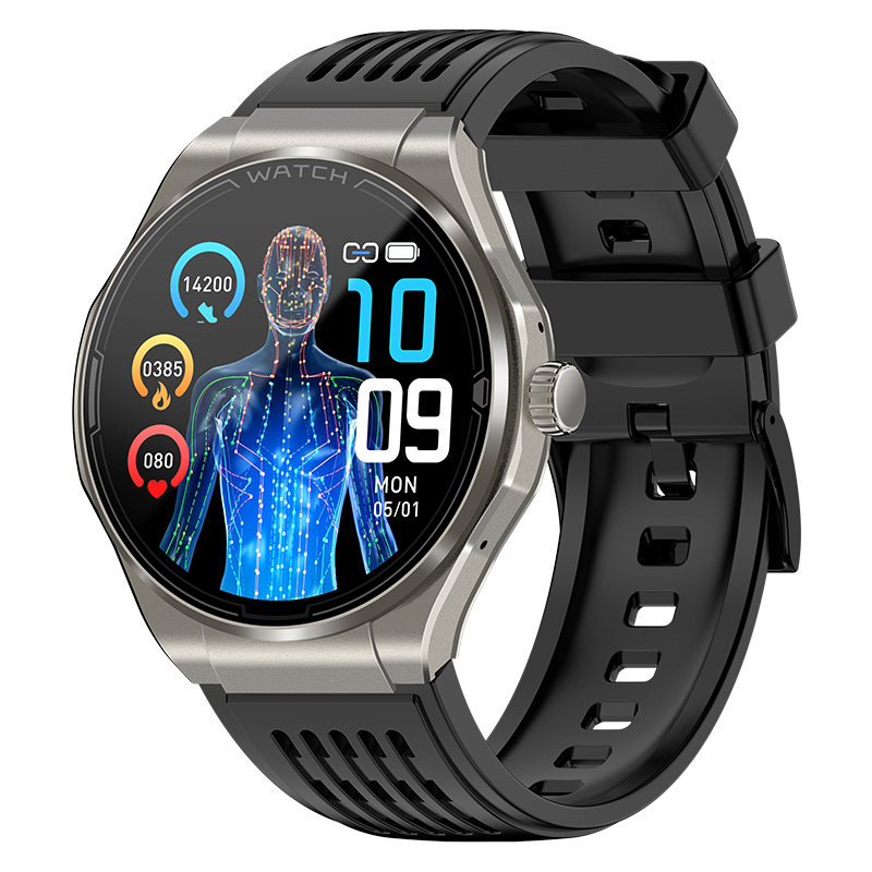 Smart Watch AMOLED Screen Bluetooth Call ECG Blood Glucose/Oxygen/Pressure Games NFC
