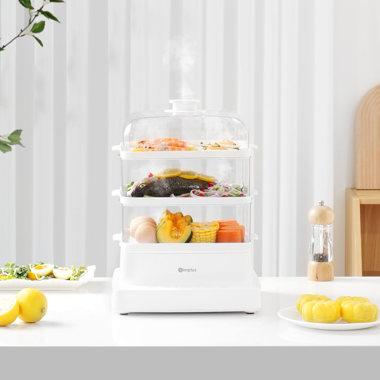 USER MANUAL - ELECTRIC FOOD STEAMER DZEG003