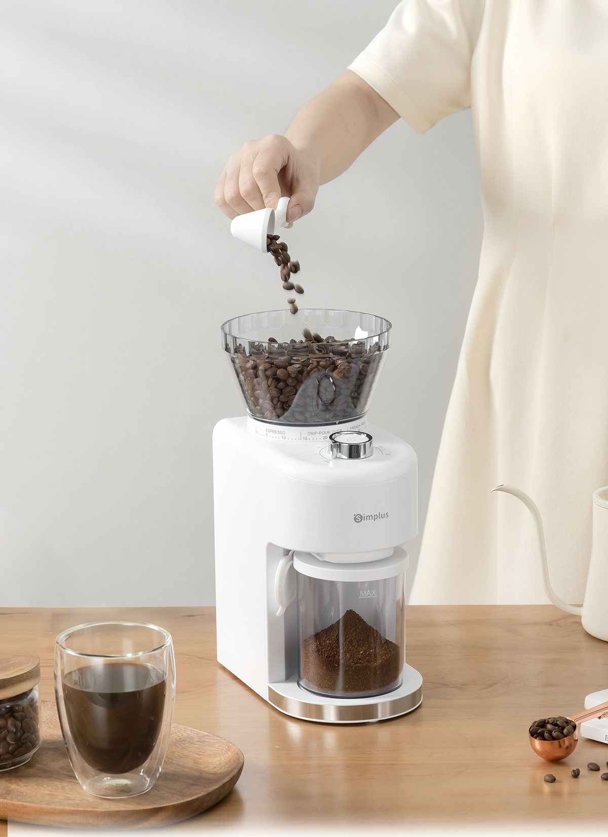 USER MANUAL - ELECTRIC COFFEE MILL MDJH004