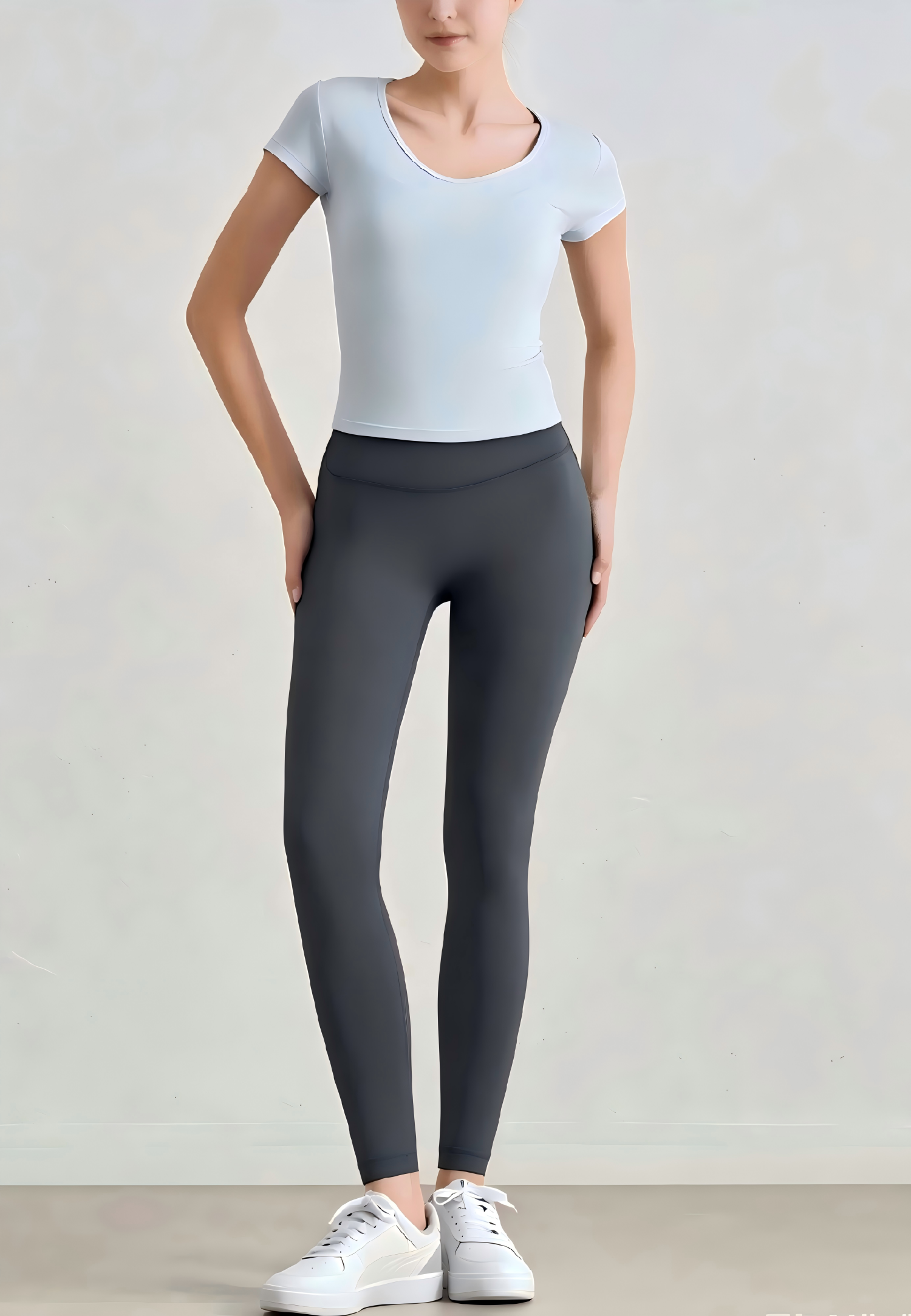 Knockout Ankle Legging-Petrol Blue