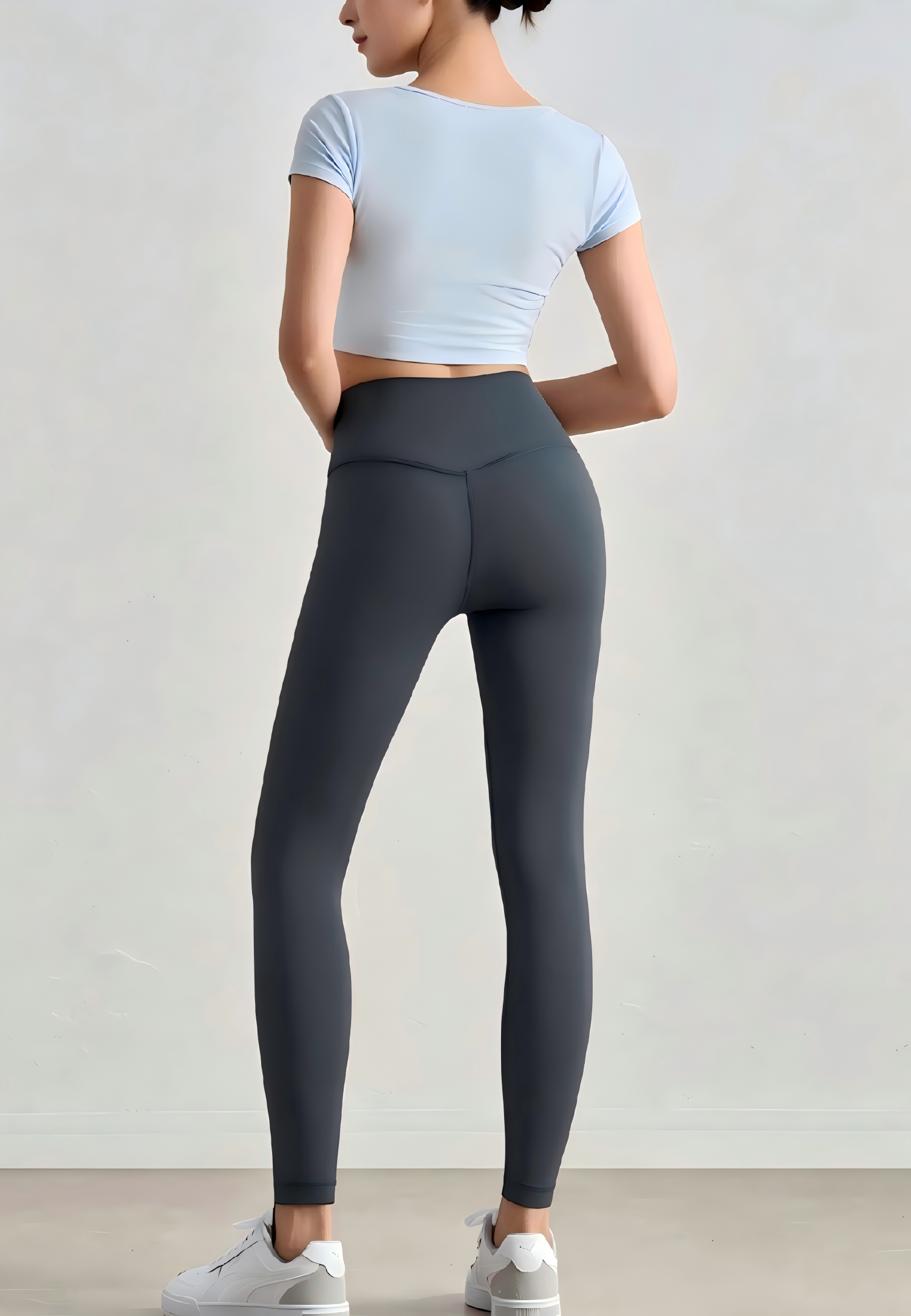 Knockout Ankle Legging-Petrol Blue
