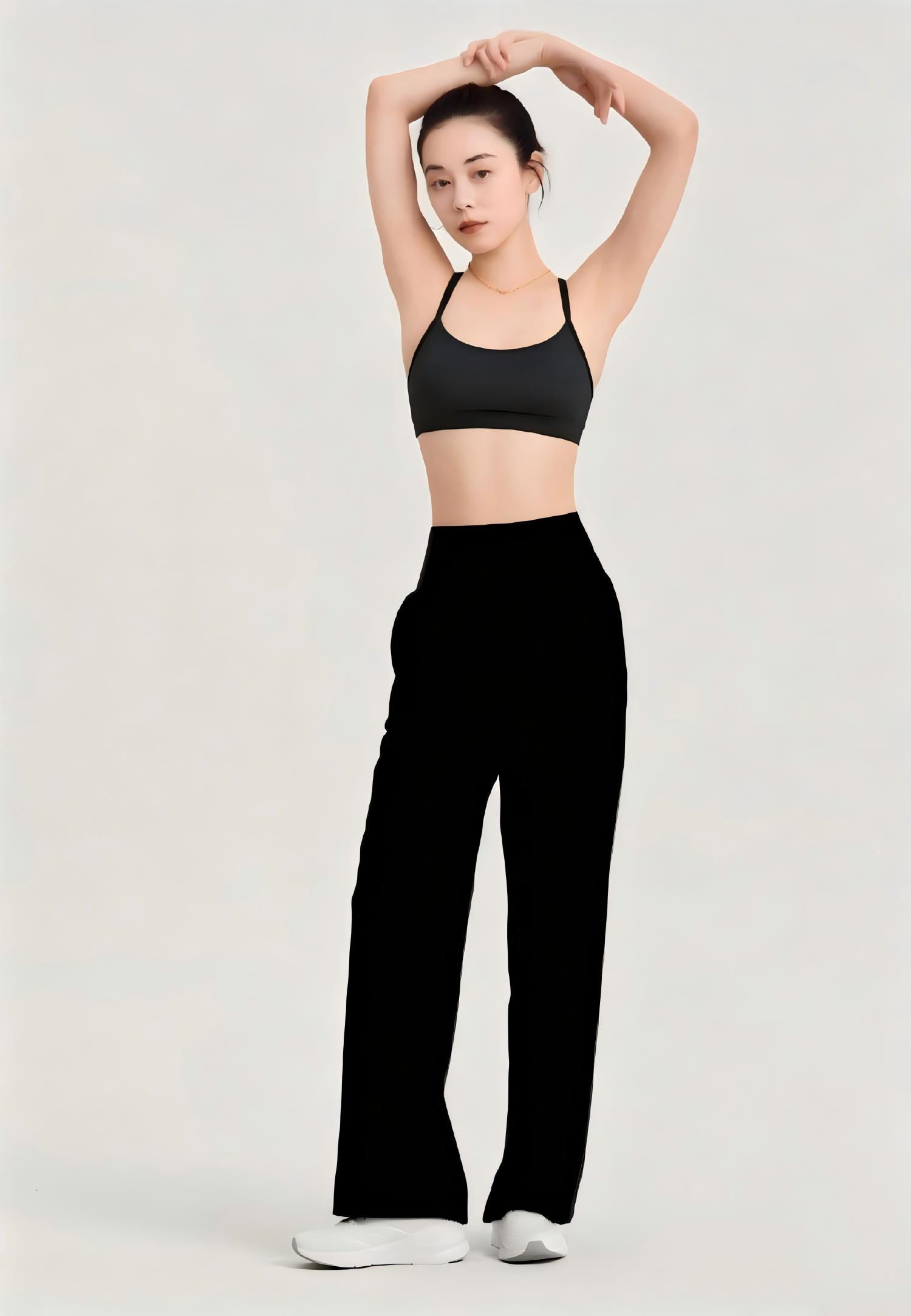 Knockout Wide-leg pants-Black