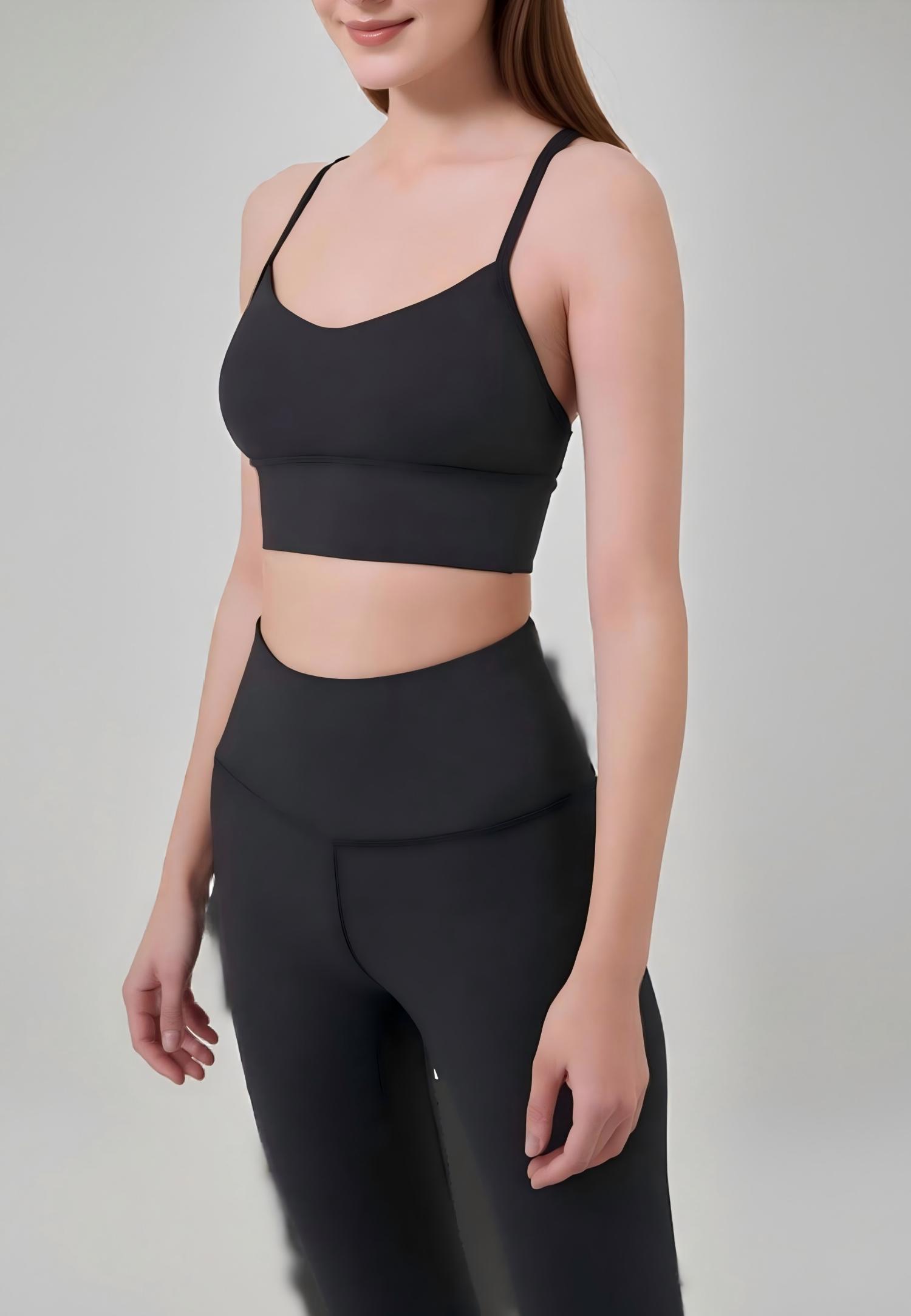 Knockout  Y bra-Black