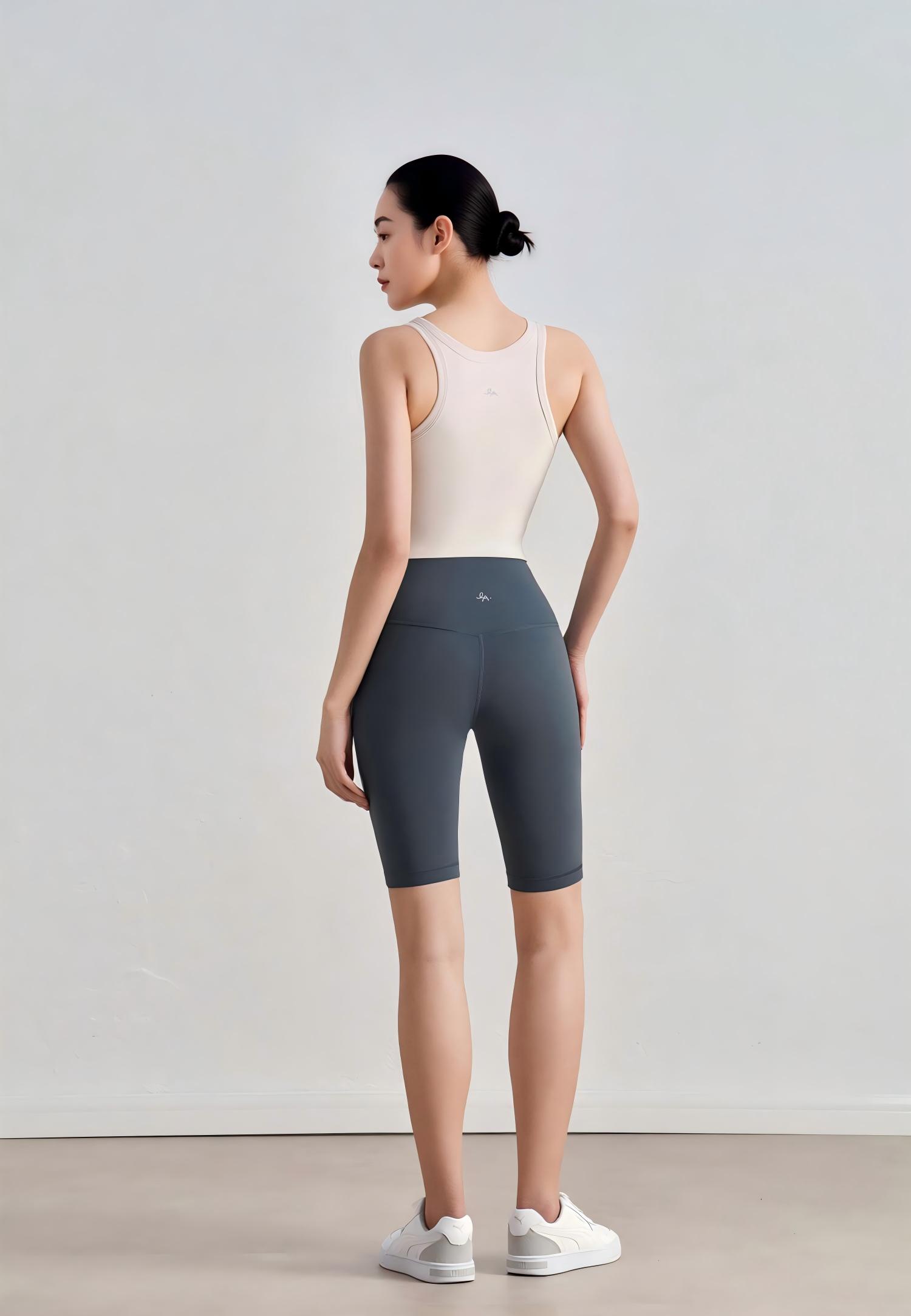 Knockout Longline Fixed-Pad Bra Top-Opal White