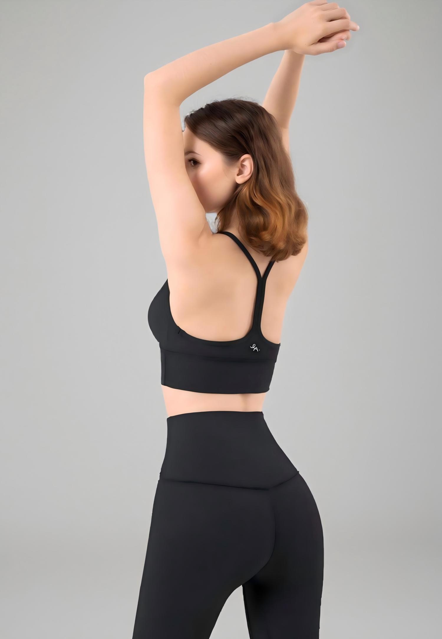 Knockout  Y bra-Black