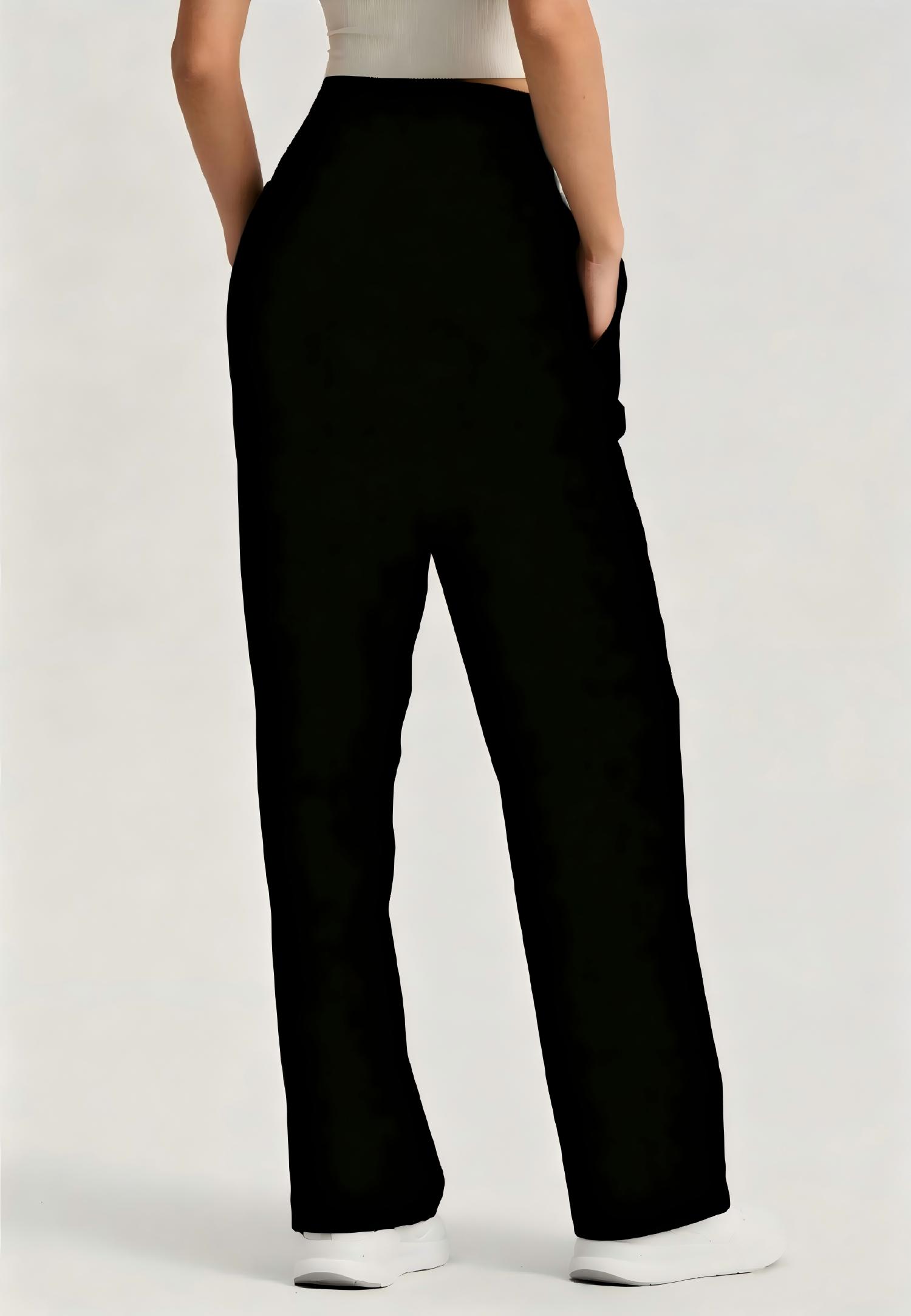 Knockout Wide-leg pants-Black