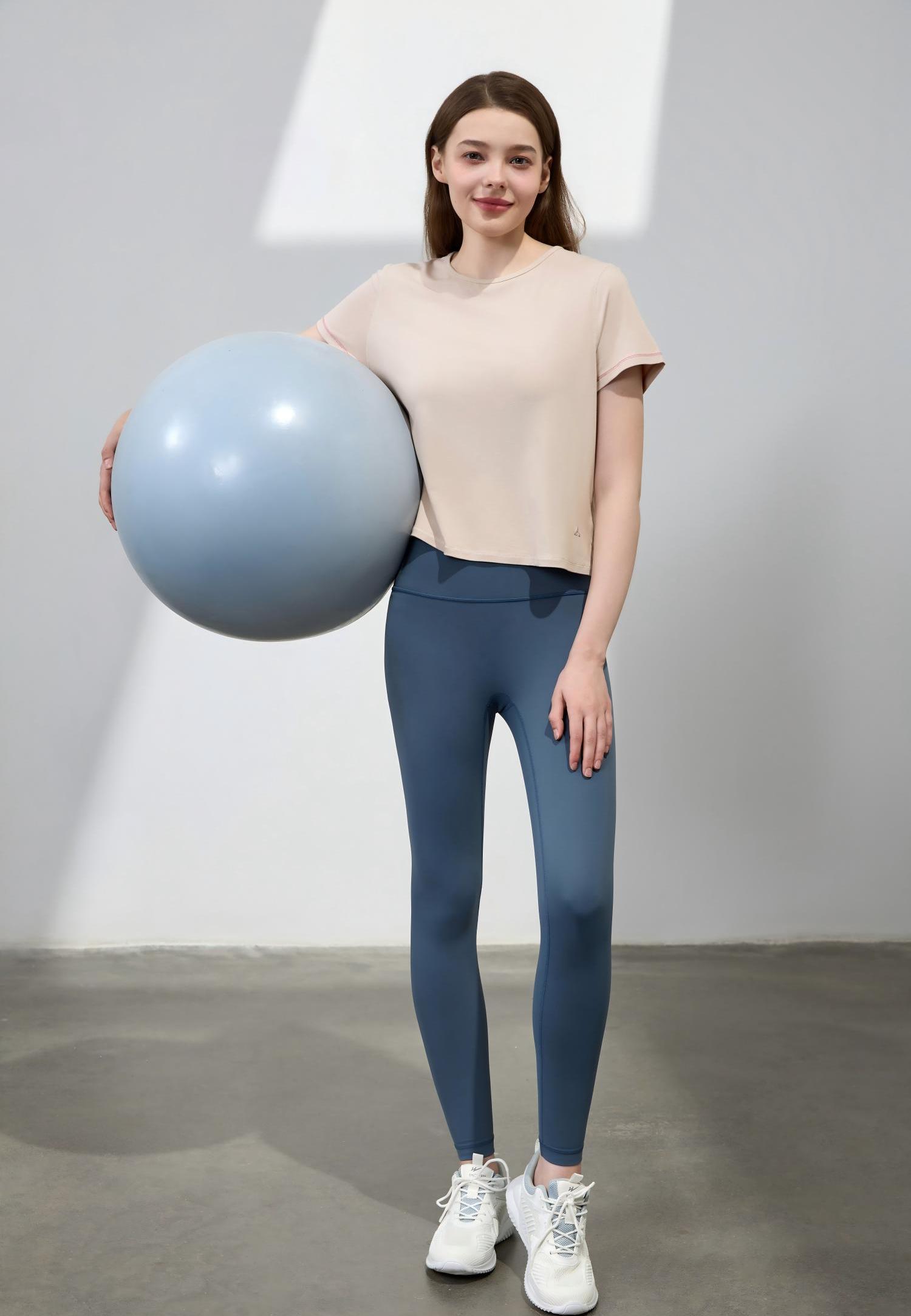 Everyday Contrast Stitch Tee-Taro Grey