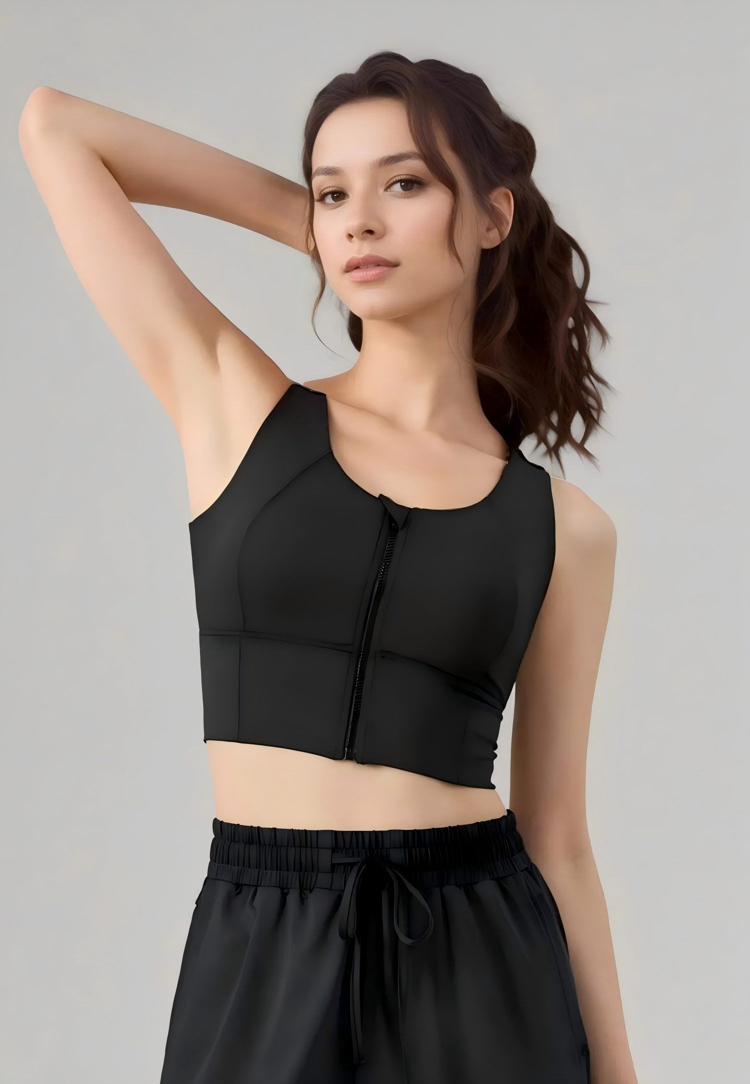 Zip Longline Bra top