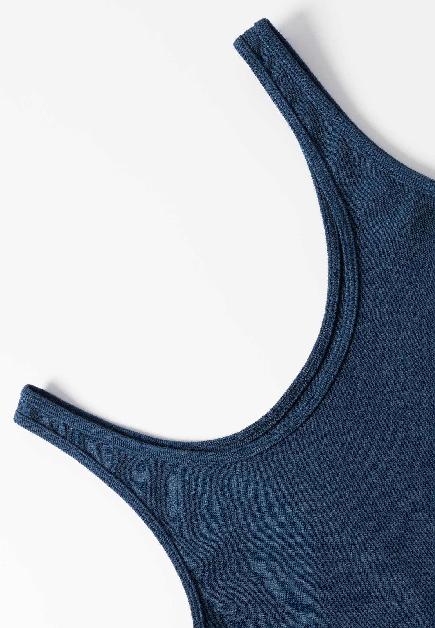 Everyday Scoop Tank-Slate Blue