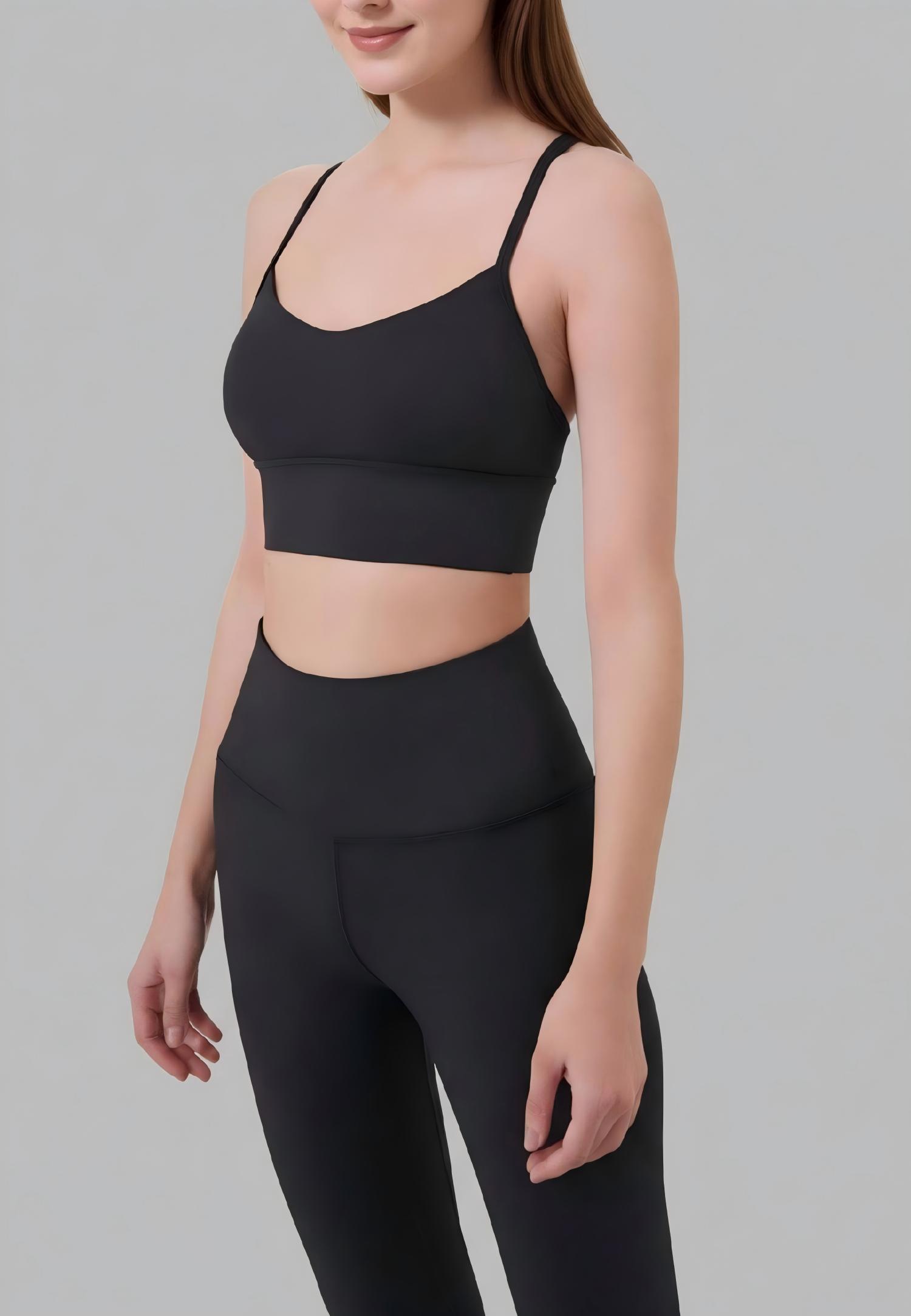 Knockout  Y bra-Black