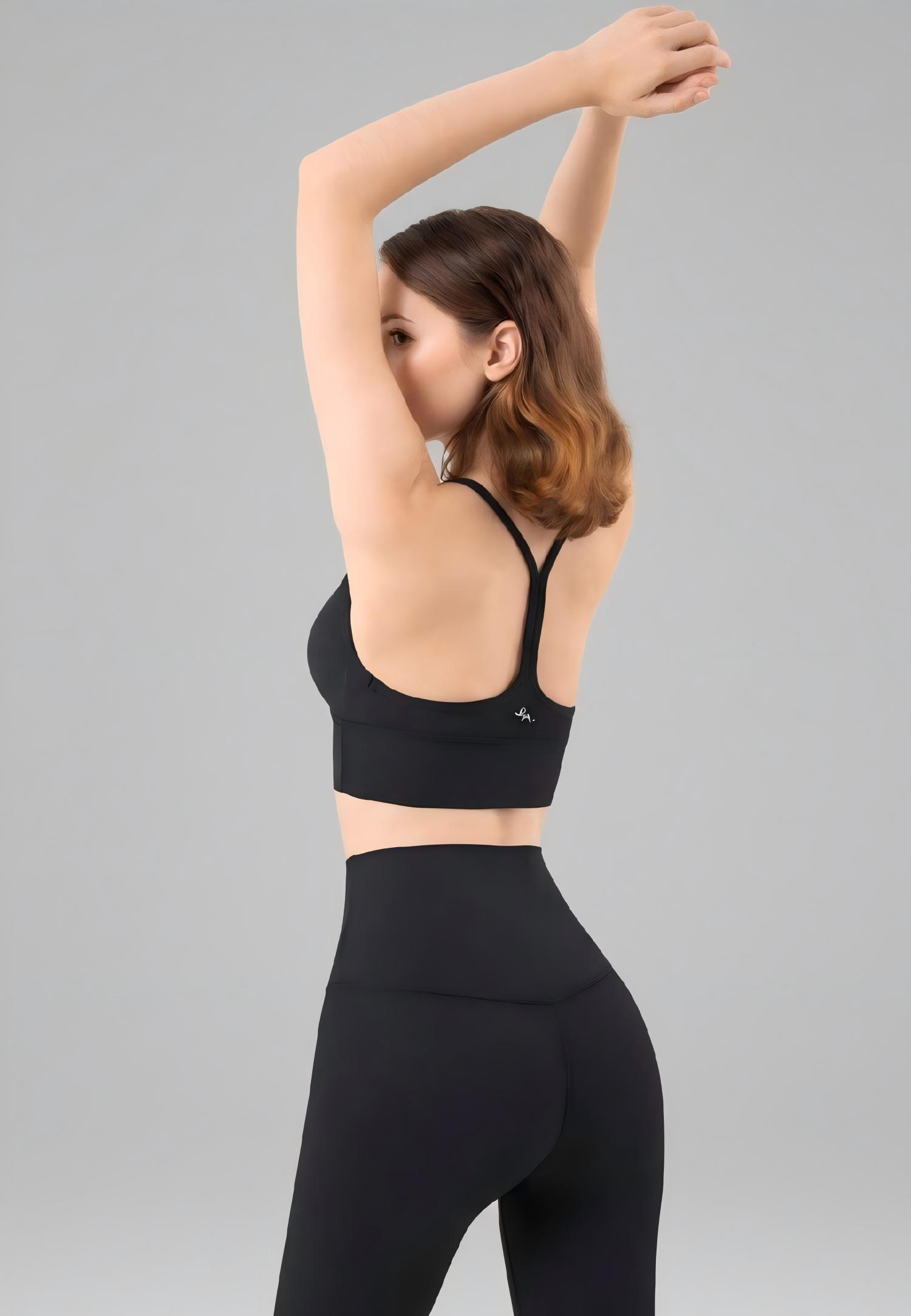 Knockout  Y bra-Black