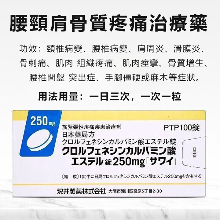 日本沢井筋骨疼痛疾患治療劑