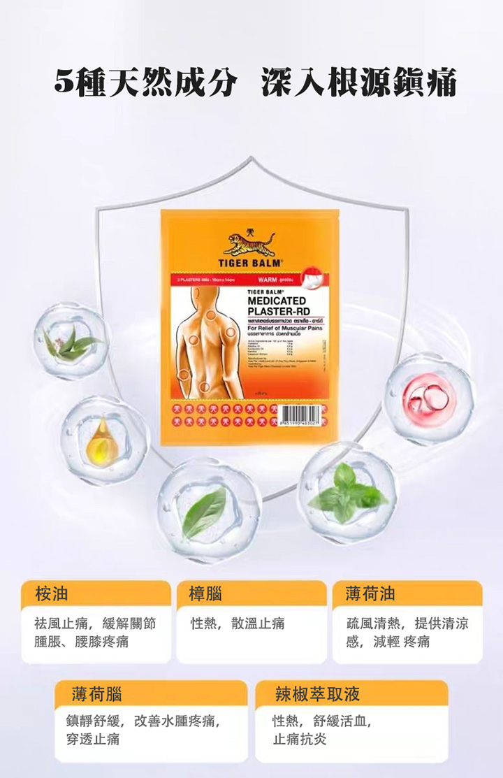 虎標鎮痛藥布