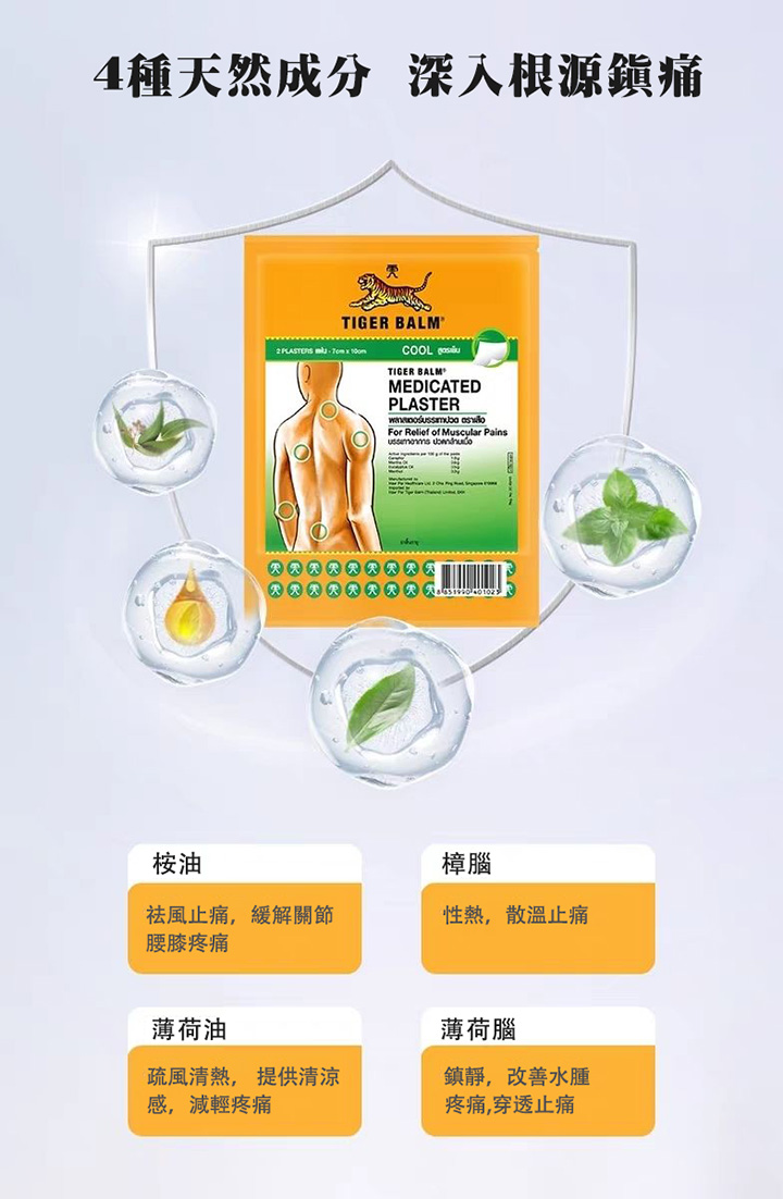 虎標鎮痛藥布