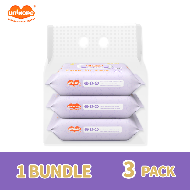 Unihope Fragrance Vitamin E Baby Wipes PH5.5 (3Packs=240 Pcs)