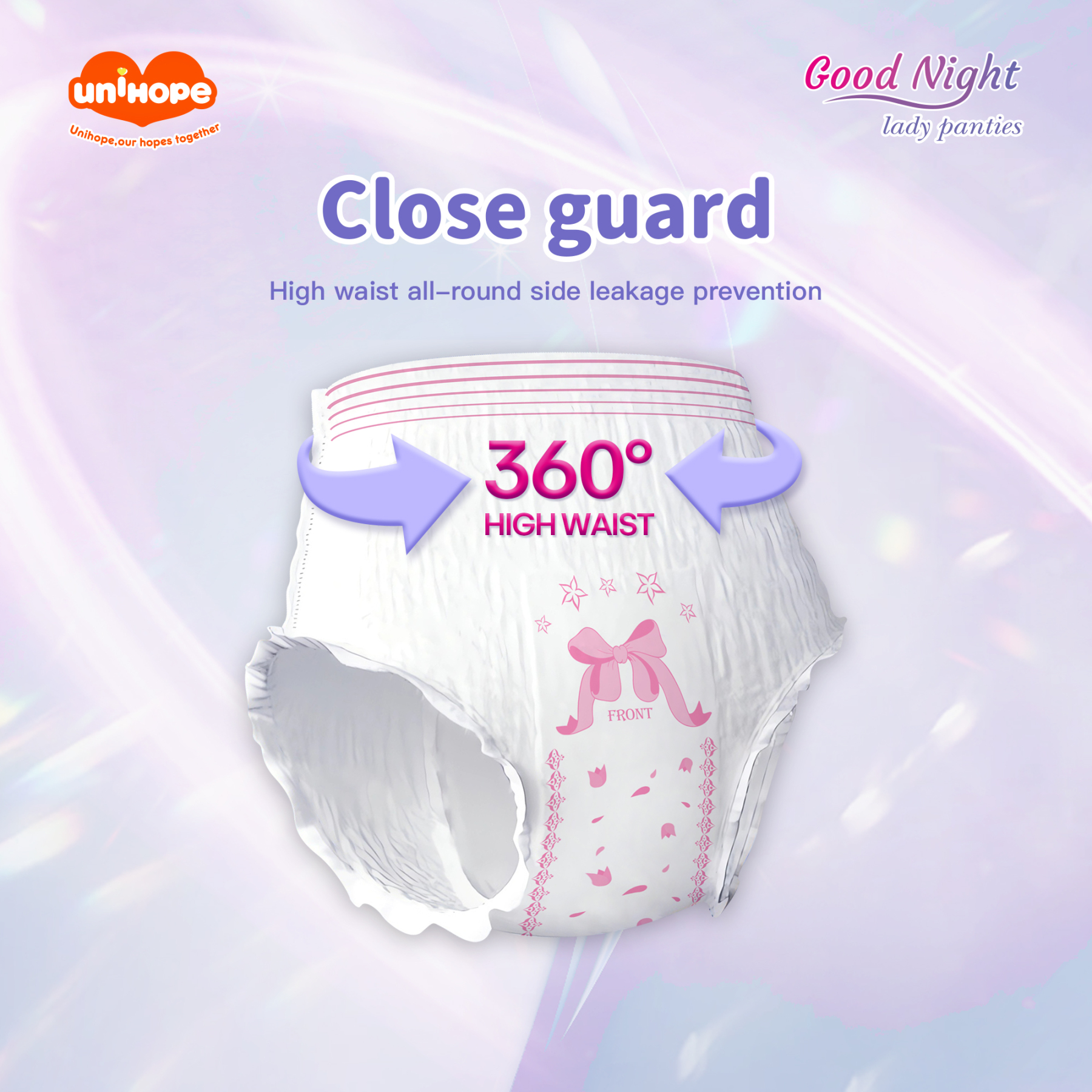 Unihope Over Night Menstrual Pants Sanitary Pants - Size M/L /XL