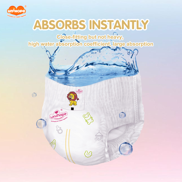 Unihope Natural Pro Baby Diapers Pants Ultra Thin Skin Friendly S/M/L/XL/XXL