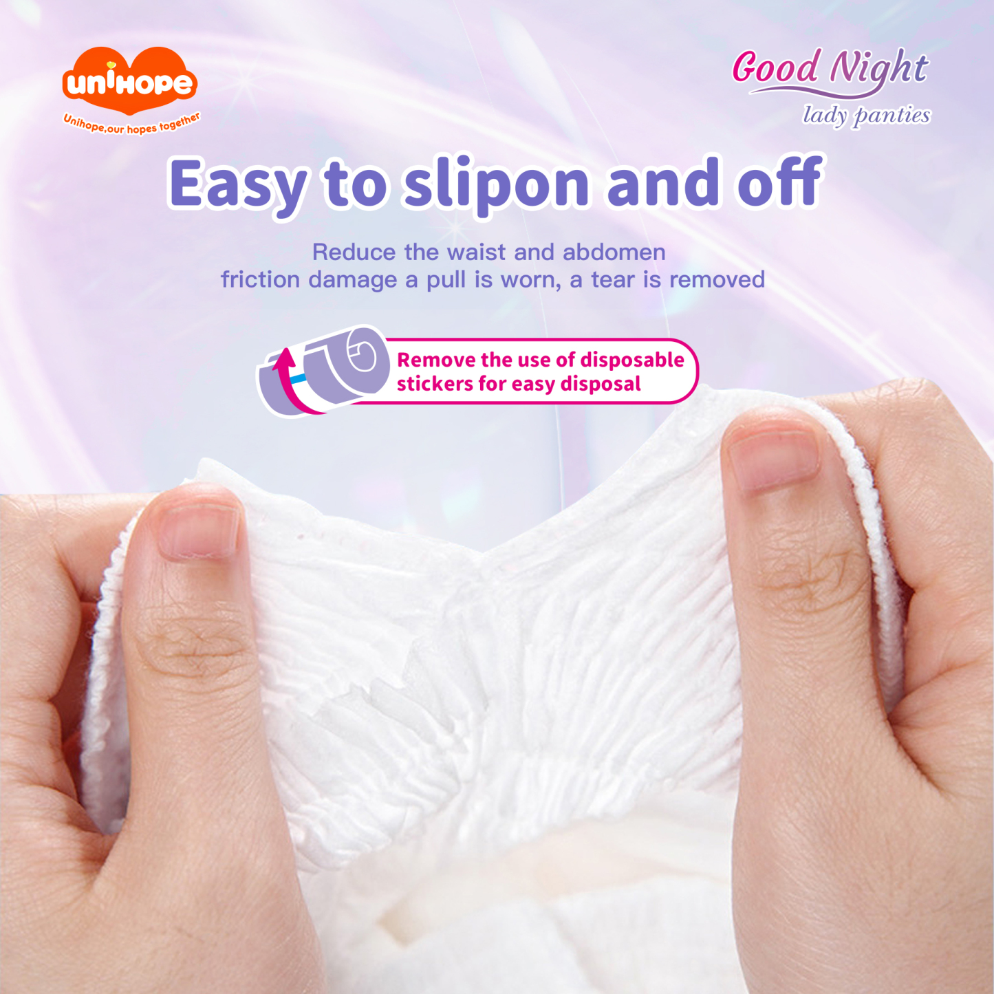Unihope Over Night Menstrual Pants Sanitary Pants - Size M/L /XL