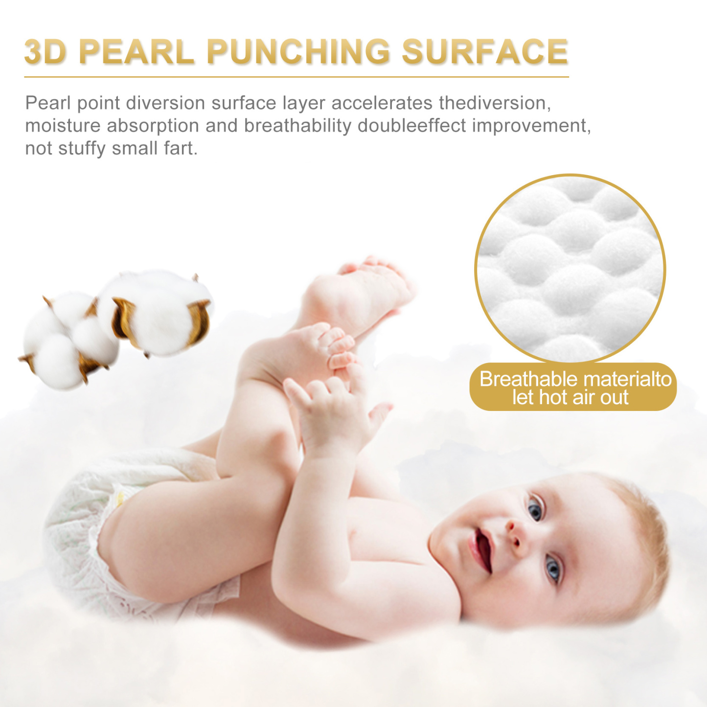 Unihope Natural Pro Super Premium Ultra Thin Tape Baby Diapers NB/S/M/L/XL