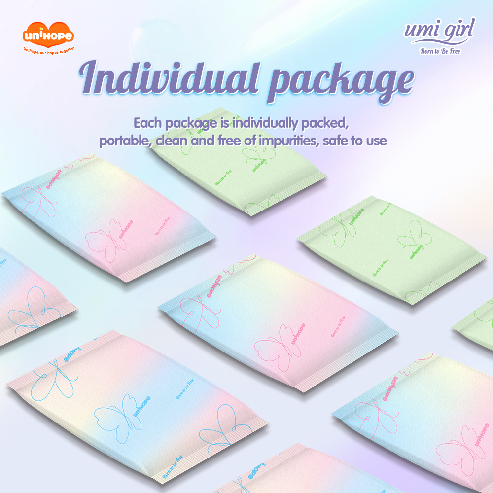 (290mm x 8pcs) Unihope Umi Girl Sanitary Pad Liner Panty Liner Day and Night 29cm Pads