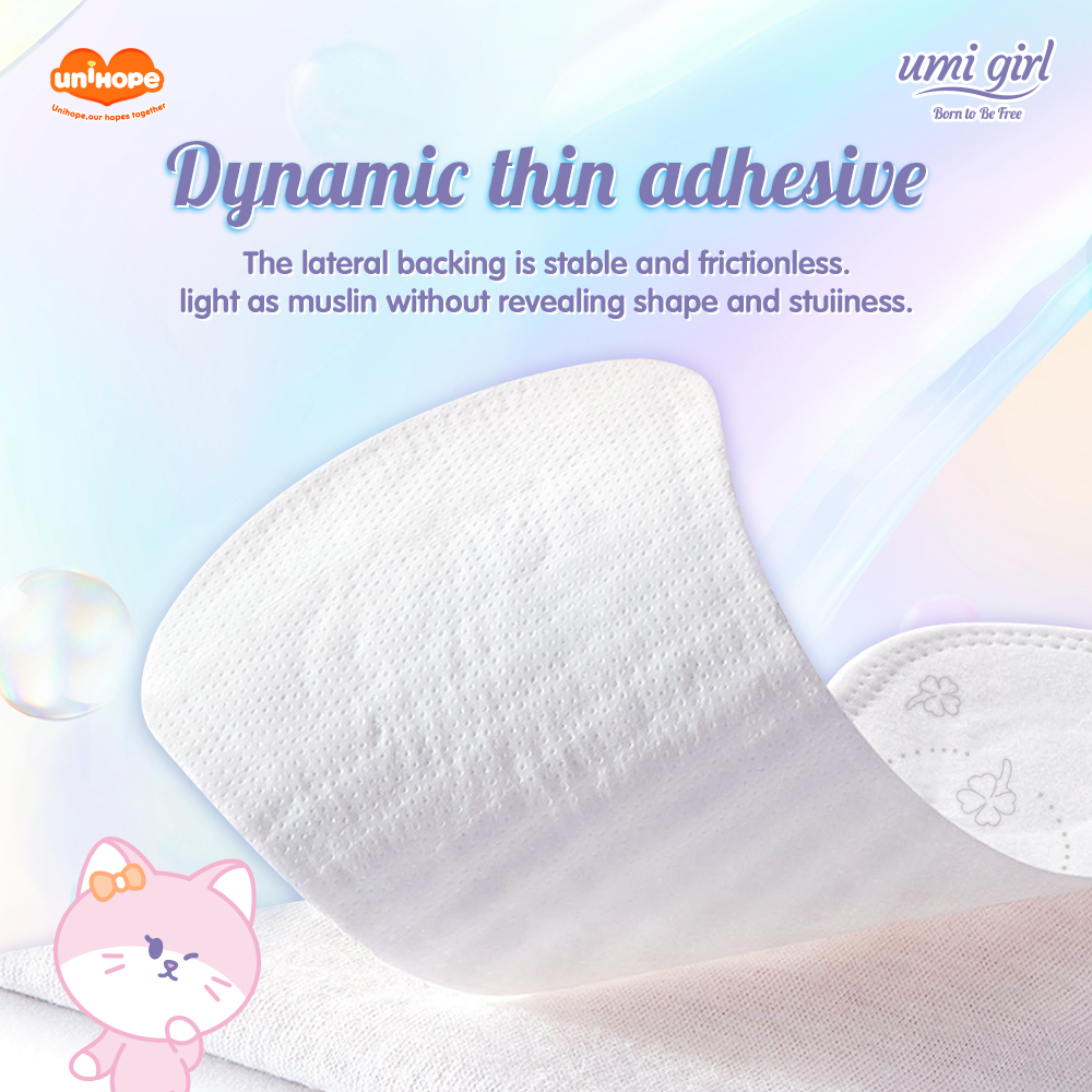 (155mm×30pcs) Unihope Umi Girl Sanitary Pad Liner Panty Liner Day and Night 15.5cm Pads