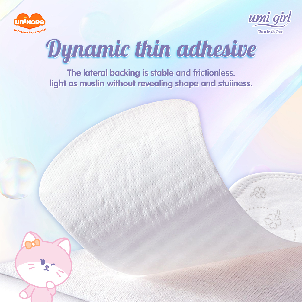 (155mm×30pcs) Unihope Umi Girl Sanitary Pad Liner Panty Liner Day and Night 15.5cm Pads