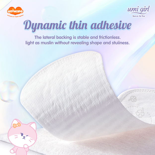 (155mm×30pcs) Unihope Umi Girl Sanitary Pad Liner Panty Liner Day and Night 15.5cm Pads