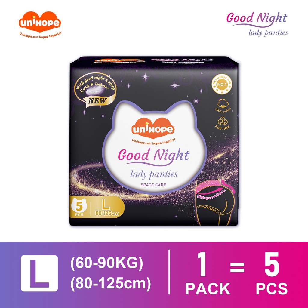 Unihope Over Night Menstrual Pants Sanitary Pants - Size M/L /XL