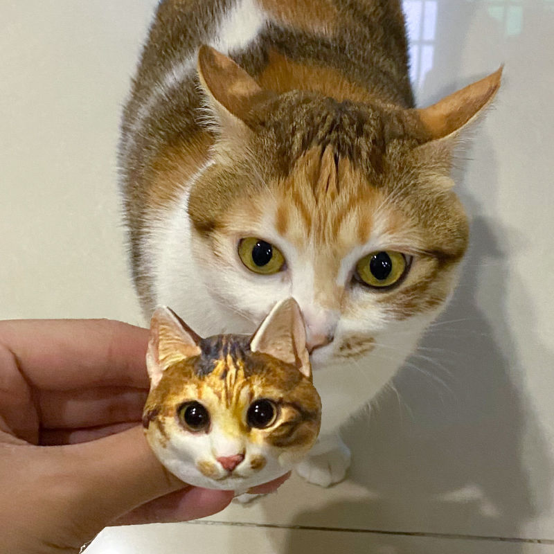 🐈🐕客訂貓咪狗狗石膏頭像—可愛貓咪狗狗擺飾