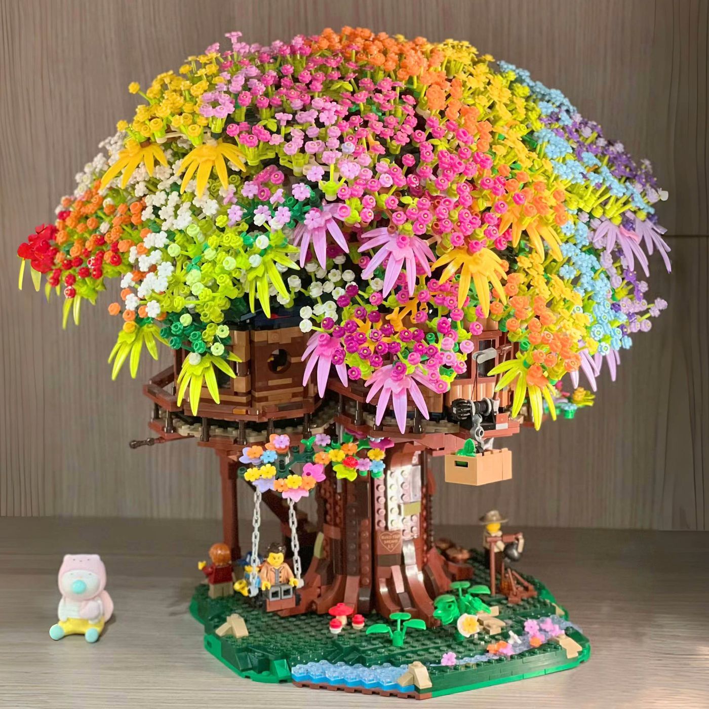 🌸 彩虹櫻花積木✨女友收到會超愛哦