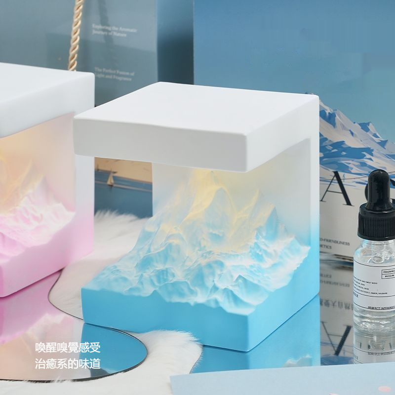 🏔️🏔️谷墾漸變色ins風日照金山香薰——小夜燈擺飾持久留香