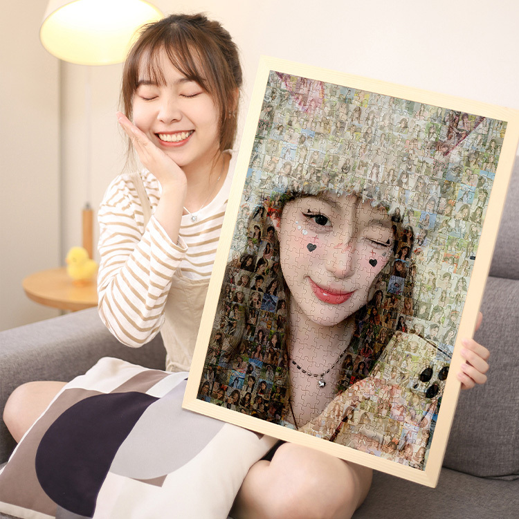 DIY 訂製拼圖——發圖訂製，送朋友、送親人、送情侶的最佳選擇（禮盒包裝，送相框）