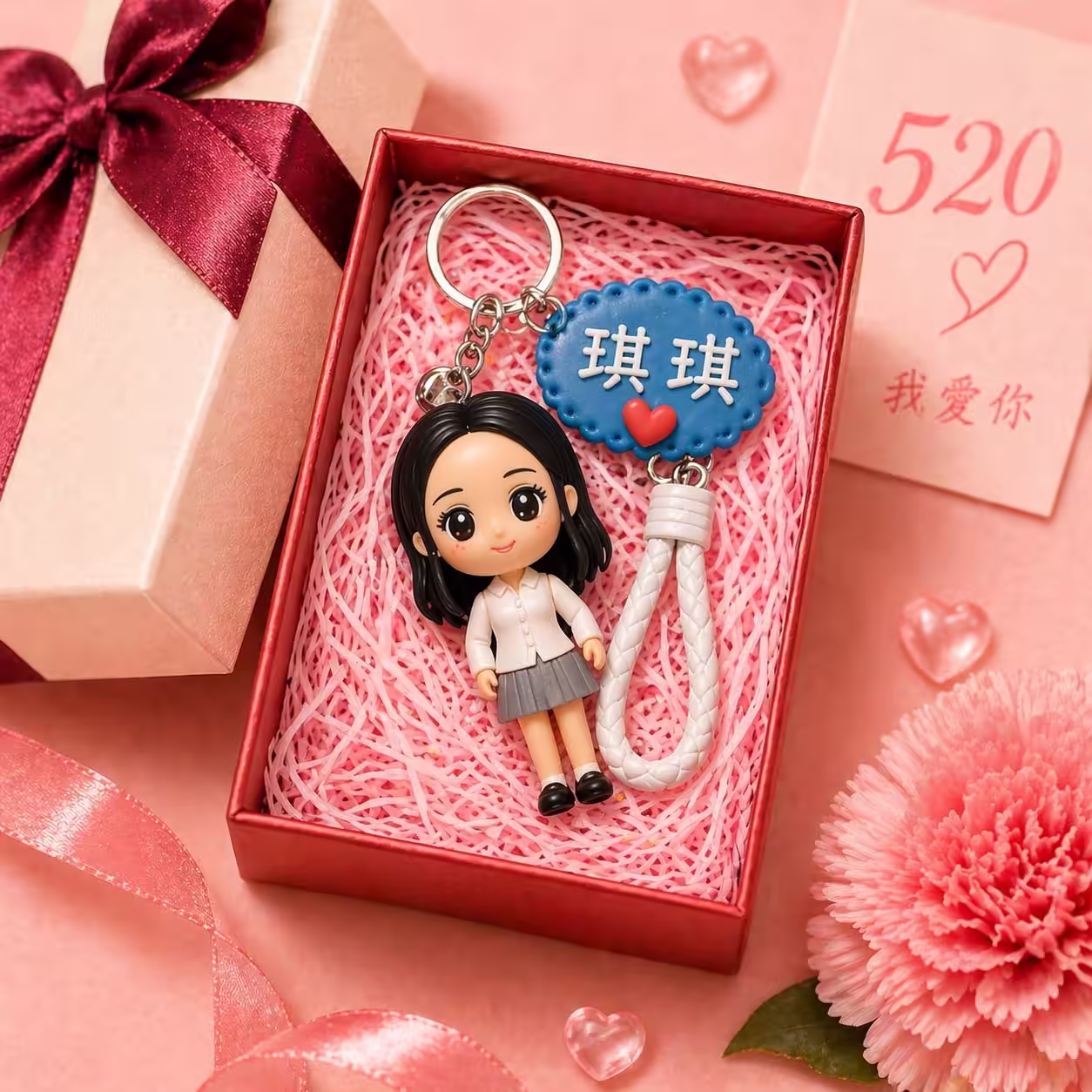把心意 · 掛在身邊 ｜ 訂製 Q 版公仔鑰匙圈 · 動漫風格