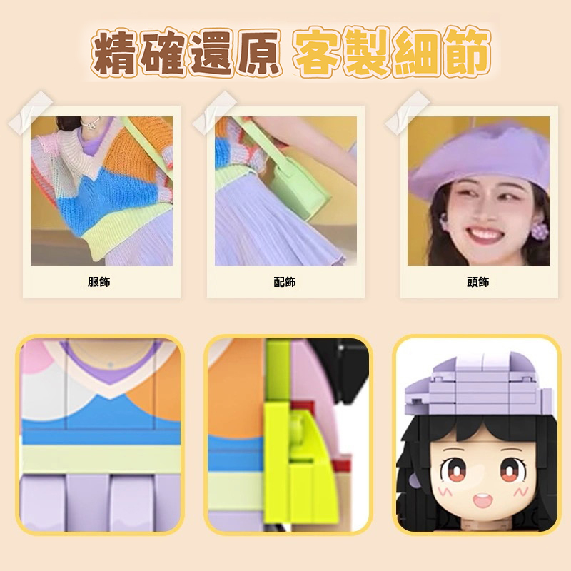 ☺️相片訂製積木公仔 💓將回憶變成得意爆燈嘅3D版！ 送禮自用都超啱！✨