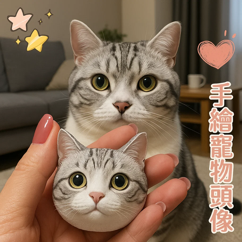 🐈🐕客訂貓咪狗狗石膏頭像—可愛貓咪狗狗擺飾