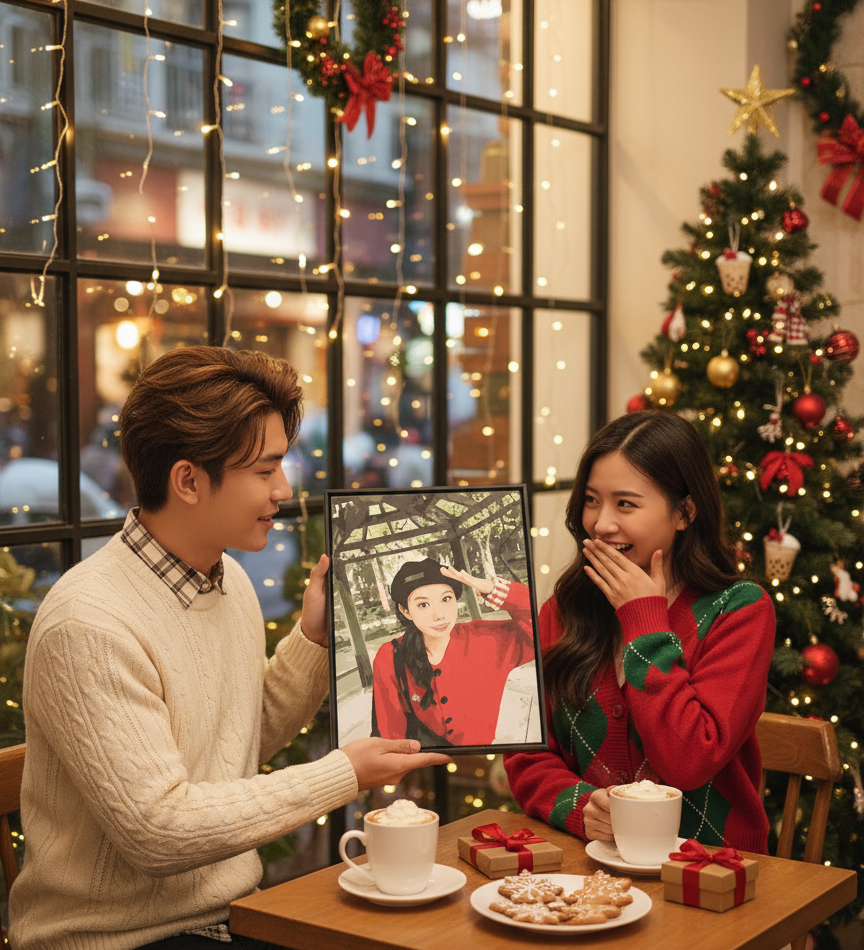 ⭐照片做成油畫，寵物/寶寶/情侶/全家福/風景照，都可以隨心訂制！