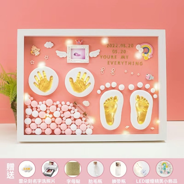 【3D立體手腳印泥】永久保存，🥰終身難忘的成長禮物~寶寶不會等你慢慢想！手腳大小每天都在變啊～👀💨
