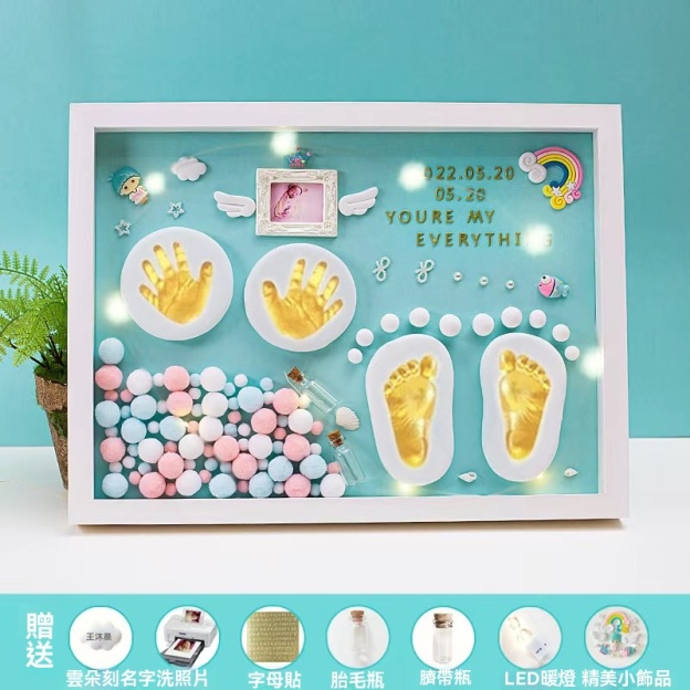 【3D立體手腳印泥】永久保存，🥰終身難忘的成長禮物~寶寶不會等你慢慢想！手腳大小每天都在變啊～👀💨