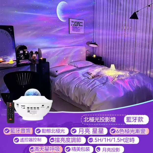 🪐🪐🪐極光燈藍牙音箱（升级版）——星河🌌極光🌠音樂🎶所有の爛漫我只想偏愛與妳~ 