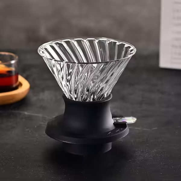 聰明杯--開關式咖啡懶人沖泡杯（高硼硅玻璃）