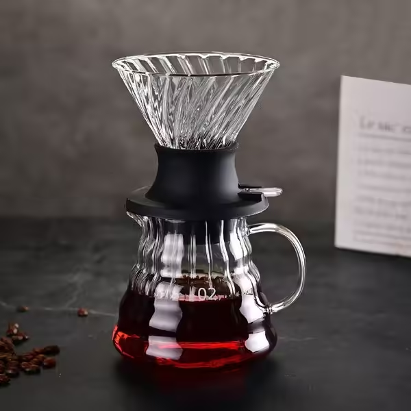 聰明杯--開關式咖啡懶人沖泡杯（高硼硅玻璃）