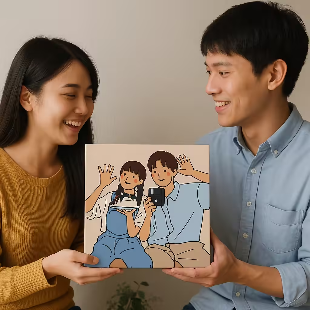 ⭐⭐⭐手繪裝飾畫——發圖訂製，情侶親友禮物最佳選擇