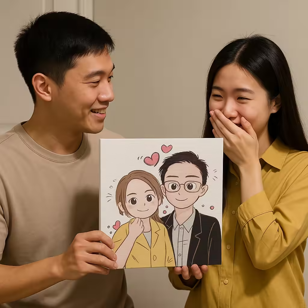 ⭐⭐⭐手繪裝飾畫——發圖訂製，情侶親友禮物最佳選擇