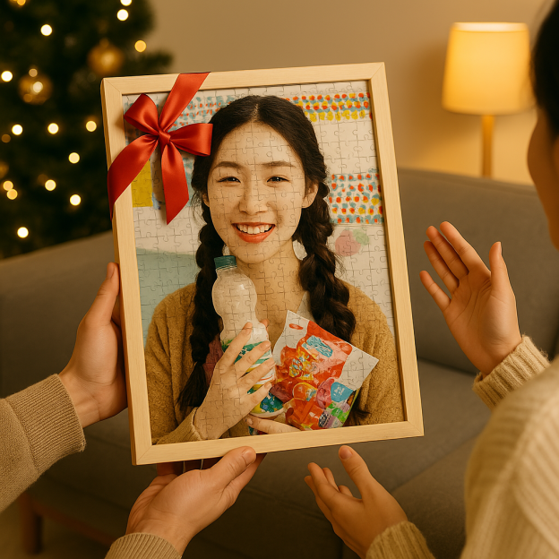 DIY 訂製拼圖——發圖訂製，送朋友、送親人、送情侶的最佳選擇（禮盒包裝，送相框）
