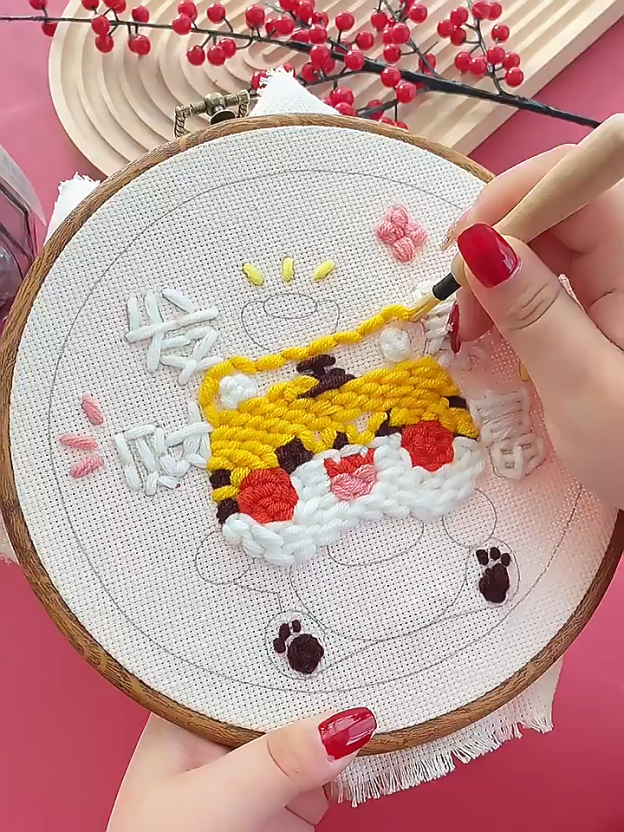 🌟🌟🌟🇷🇺俄羅斯戳戳繡 DIY手工綉材料包 ✅超簡單易上手 親手戳出來的畫作🥰 送禮超有心意🎁